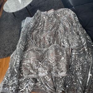 Grey Lashkara lehenga